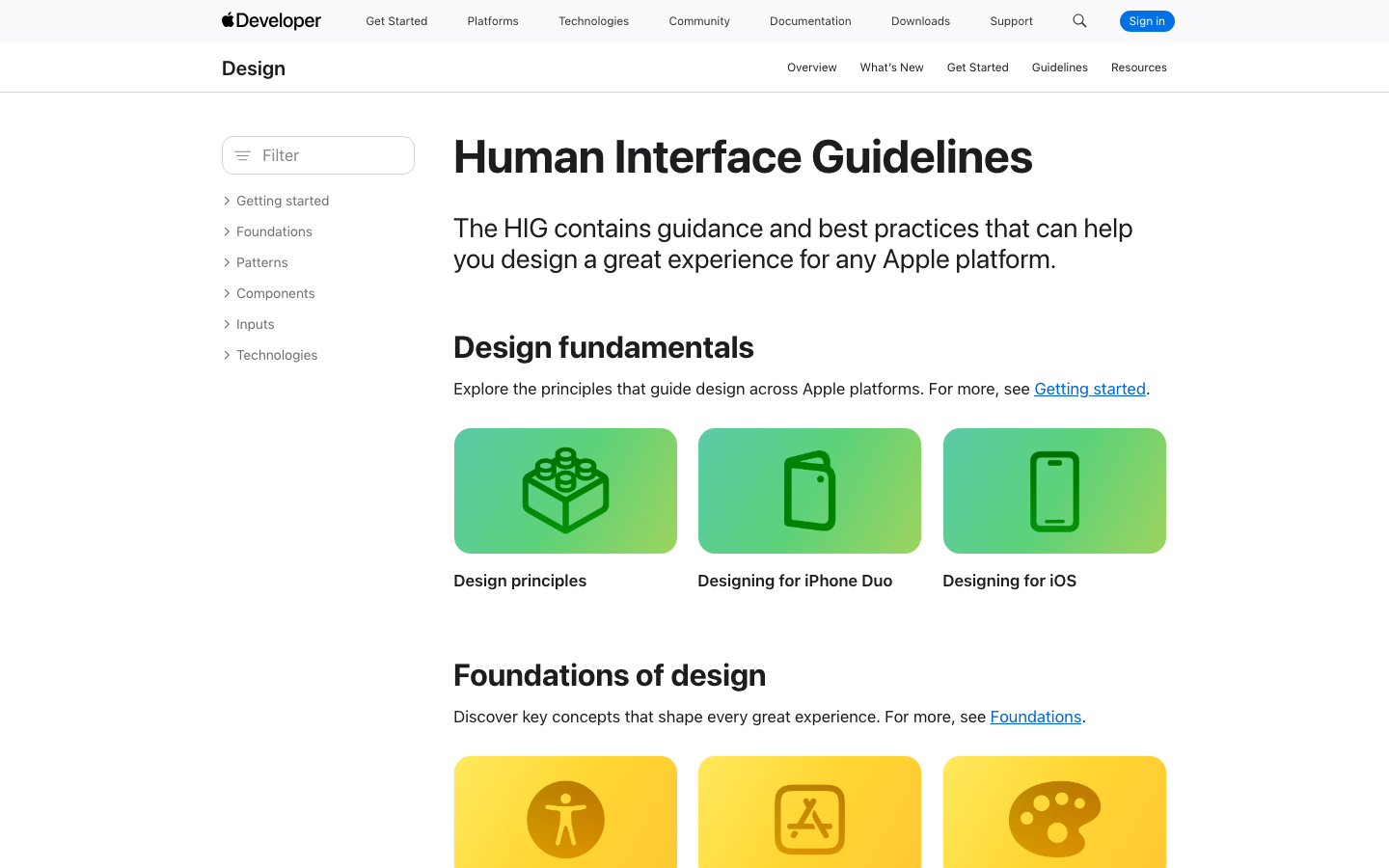 Apple Human Interface Guidelines