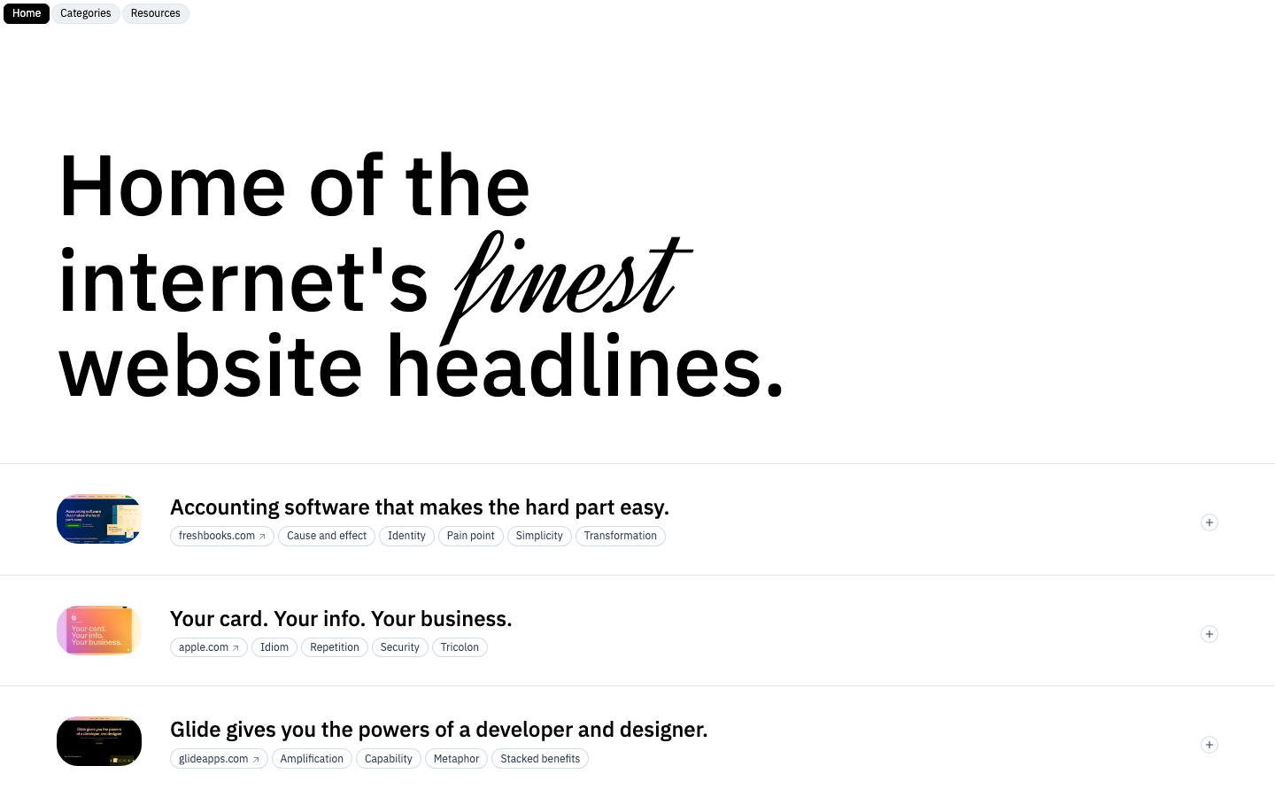 Website Headlines